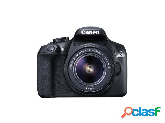 Kit Cámara Réflex CANON 1300D+EF-S 18-55 IS (18 MP - ISO: