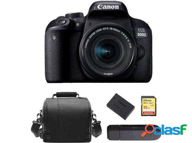 Kit Cámara Réflex CANON EOS 800D EF-S 18-55mm F4-5.6 IS