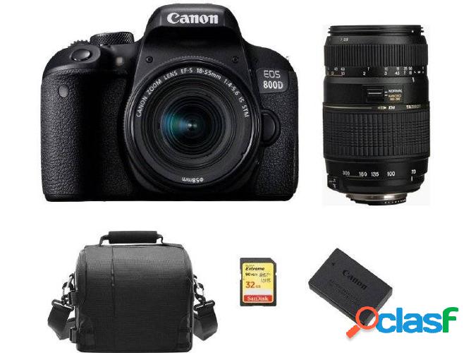 Kit Cámara Réflex CANON EOS 800D EF-S 18-55mm F4-5.6 IS