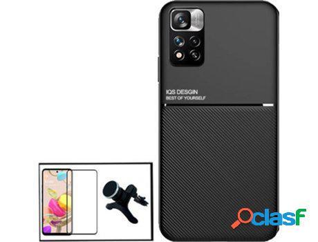 Kit Funda Magnetic Lux, Protector Cristal Templado 5D Full