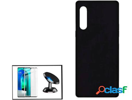 Kit Protector de Cristal Templado 5D Full Cover, Funda