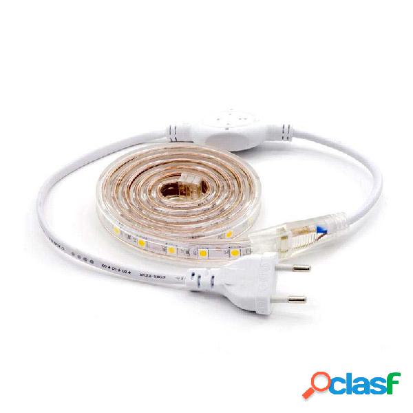 Kit tira led 220v smd5050 epistar 60led/m 1 metro blanco