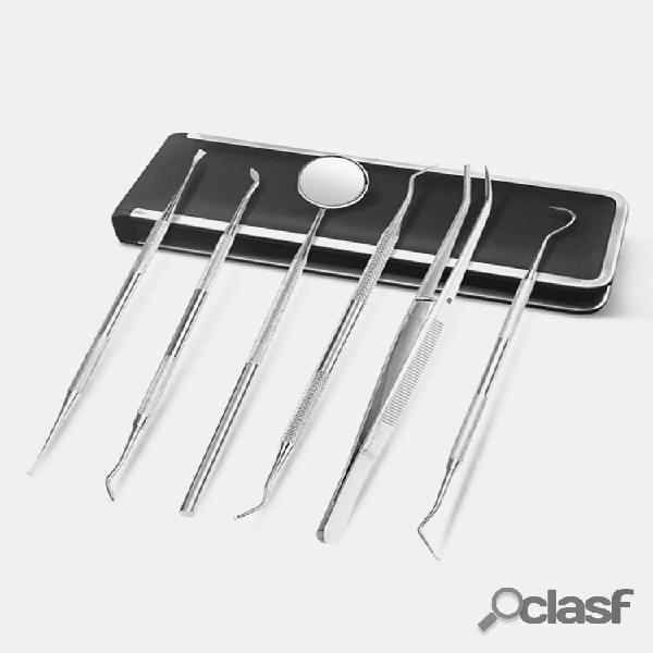 Limpieza de dientes herramientas Espejo Sonda dental Pinzas