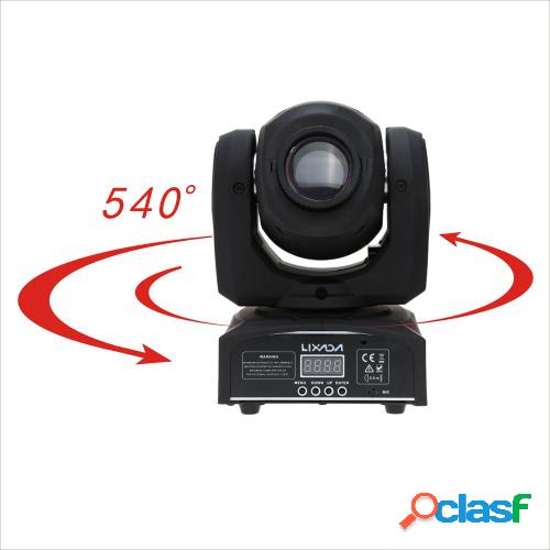 Lixada DMX-512 Mini luz de cabeza móvil 8 cambios de Color