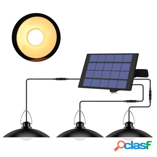 Lámpara colgante de energía solar con panel ajustable