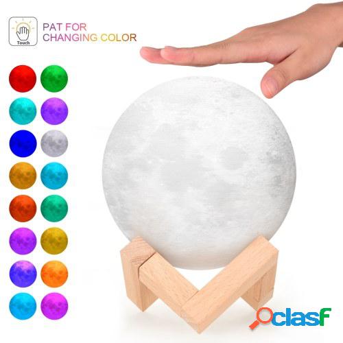 Lámpara de luna creativa de 16 colores Lámpara lunar