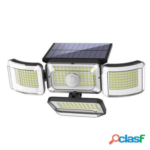 Luces solares al aire libre 288 LED Lámpara de sensor solar