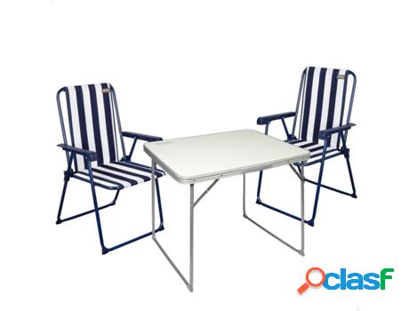 Mesa ACTIVE Set Mesa 80x60x70 cm + 2 Sillas plegables