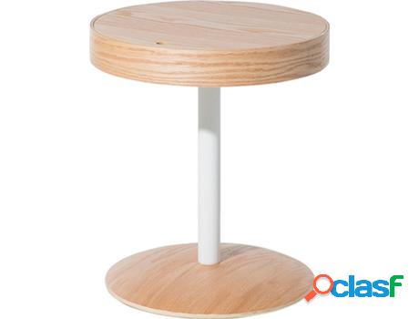 Mesa de Centro Oregon (Marrón - Madera Maciza -40x40x45 cm)