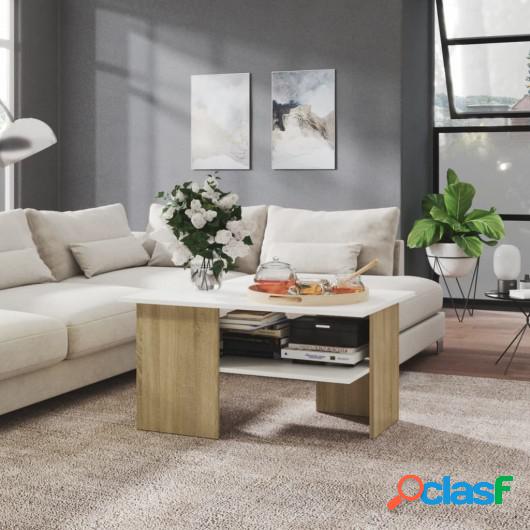 Mesa de centro aglomerado color roble Sonoma 90x60x46,5 cm