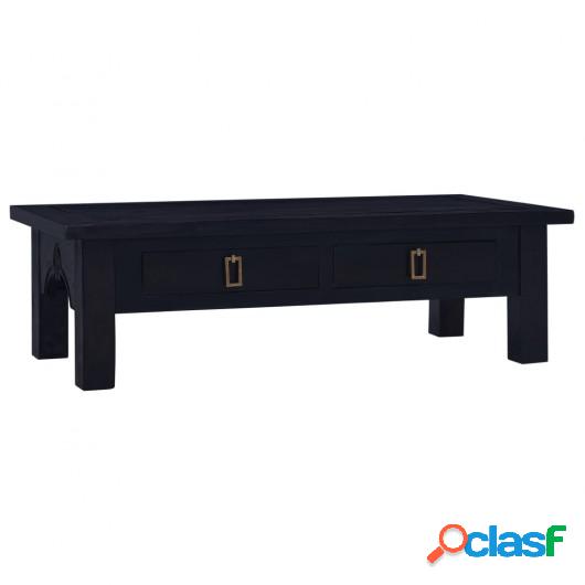 Mesa de centro café negro claro madera de caoba 100x50x30