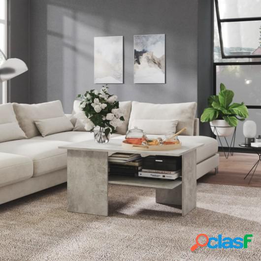 Mesa de centro de aglomerado gris 90x60x46,5 cm