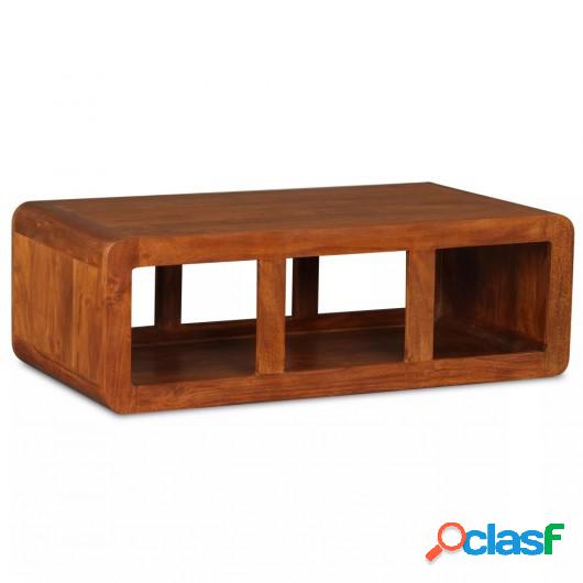 Mesa de centro de madera maciza acabado de Sheesham 90x50x30