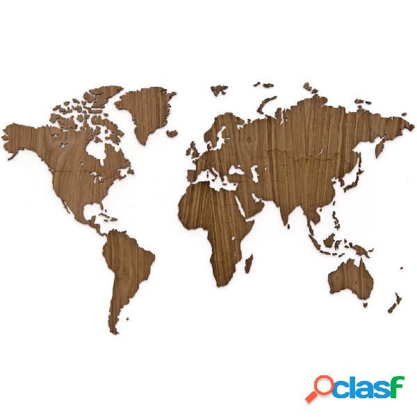 MiMi Innovations Mapa decorativo pared madera Exclusive