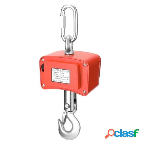 Mini LCD Digital 1000kg Báscula de grúa Báscula de gancho