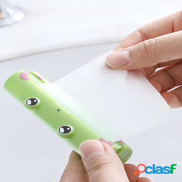 Mini desechable para lavarse las manos Jabón hoja Cute Frog