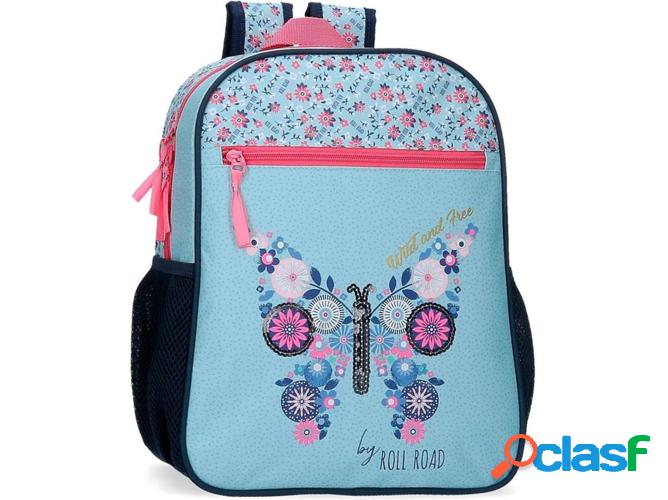 Mochila ROLL ROAD Wild and Free Azul (27 x 33 x 11 cm)