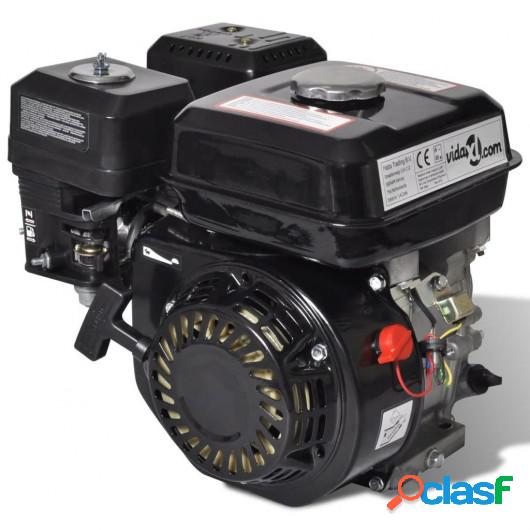 Motor de gasolina negro de 6,5 HP y 4,8 kW