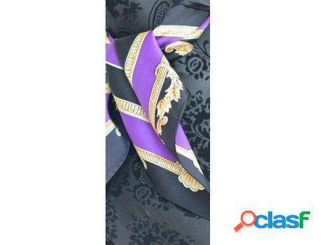 Pañuelos HOGAR Y MÁS Seda Natural Clasico Morado Y De (53