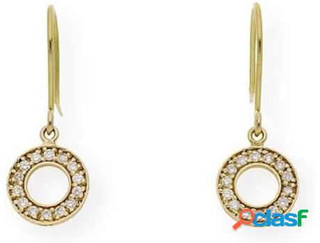 Pendientes JD, JEAN DUPUY Círculo con Diamantes (Oro -