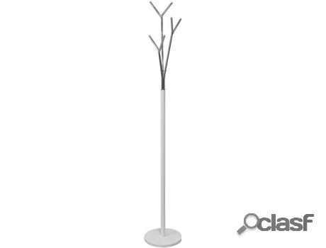 Perchero JSHOME Blanco Cromado (Acero - 28 x 175 x 28 cm)