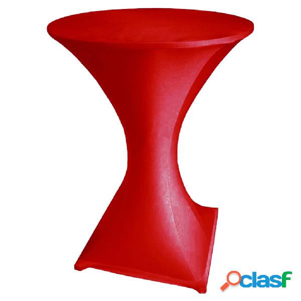 Perel Mantel para mesa de cóctel rojo