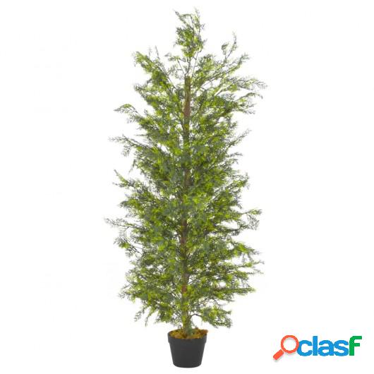 Planta artificial árbol ciprés con macetero 150 cm verde