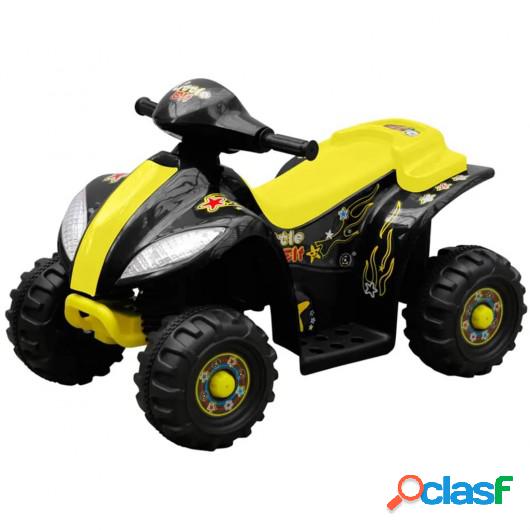 Quad eléctrico para niños, amarillo y negro