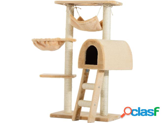 Rascador para Gatos PAWHUT (Sisal - Beige - 55 x 30 x100 cm)