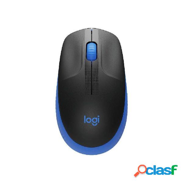 Ratón Inalámbrico Logitech M190/ Hasta 1000 DPI/ Azul