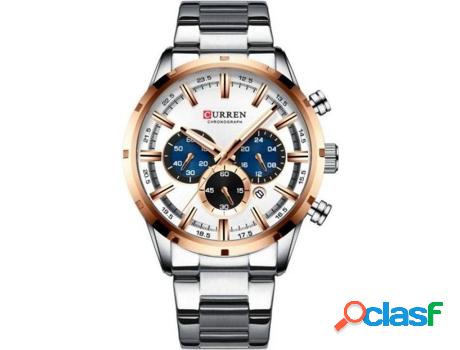 Reloj OEM Curren Acero Inoxidable Hombre (Plateado)