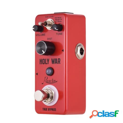 Rowin HOLY WAR Pedal de efecto de guitarra de distorsión de