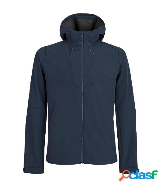 SOFT SHELL MAMMUT CON CAPUCHA SAPUEN SO HOMBRE AZUL M