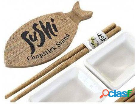 Set De Sushi HOGAR Y MÁS Sushi Set Tabla Y Bambú