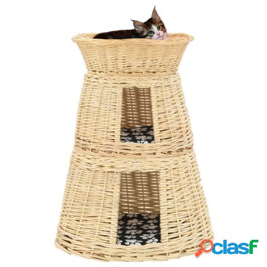 Set cestas de gatos 3 uds. con cojines sauce natural