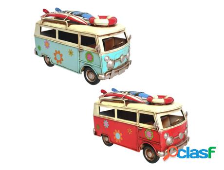 Signes Grimalt - Figura Coche Camper Playa 2 Unidades Rojo