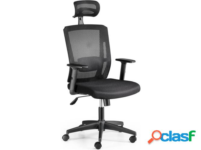 Silla de Escritorio Ejecutiva EUROMOF Sofía Negro