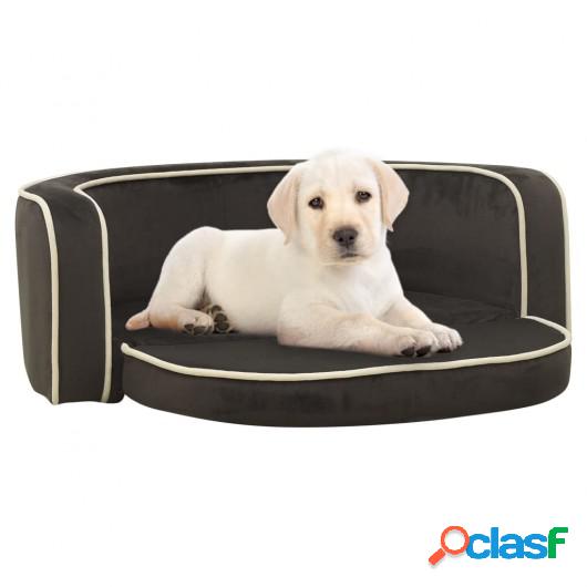 Sofá plegable perro cojín lavable felpa gris oscuro