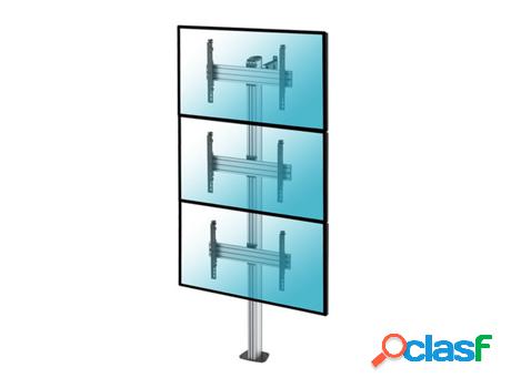 Soporte de suelo atornillable para 3 TV 40"-65", Altura 240