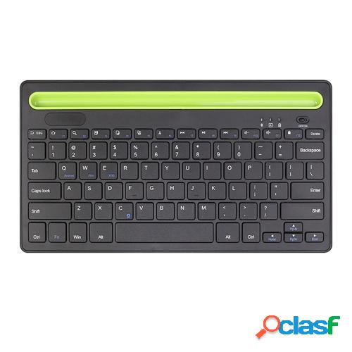 Teclado BT 3.0 Teclado inalámbrico recargable de 78 teclas