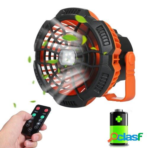 Ventilador recargable USB 2 en 1 con luz LED Ventilador