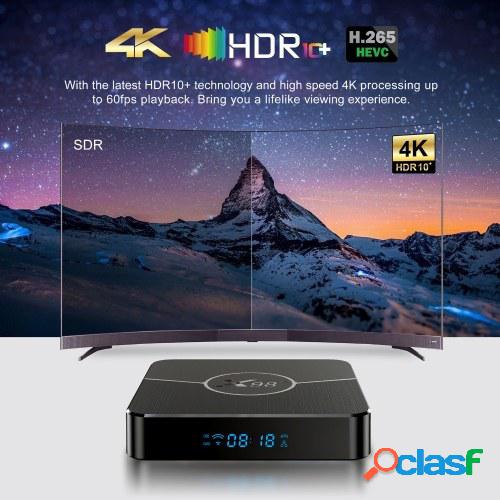 X98 Plus Android 11.0 Smart TV Box Amlogic S905W2 UHD 4K