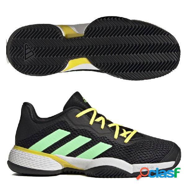 Zapatillas adidas barricade jr clay core black beam green