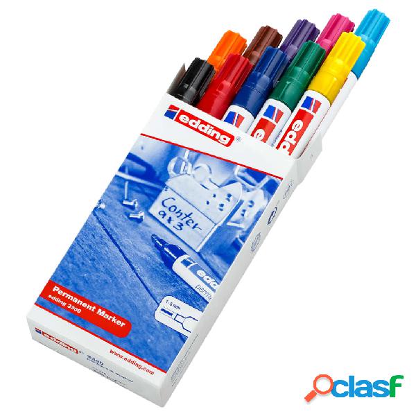 edding Rotuladores permanentes 10 unidades multicolor 3300