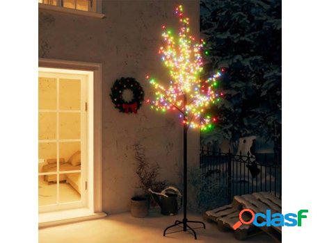 Árbol de Navidad VIDAXL 220 luces LED flores de cerezo