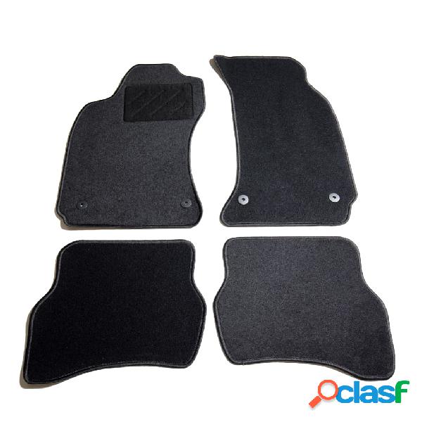 vidaXL Juego de alfombrillas para coche 4 piezas para VW