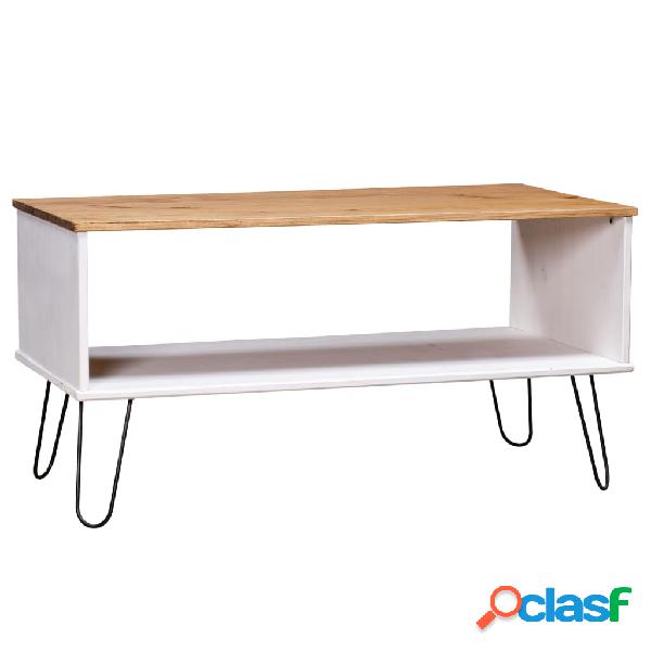 vidaXL Mesa de centro New York Range madera de pino blanca