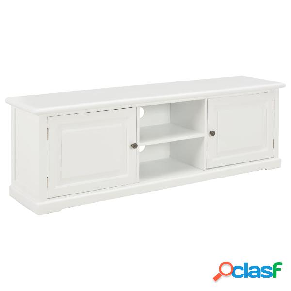 vidaXL Mueble para el televisor de madera blanco 120x30x40