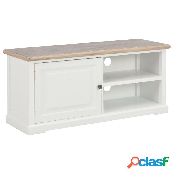 vidaXL Mueble para el televisor de madera blanco 90x30x40 cm