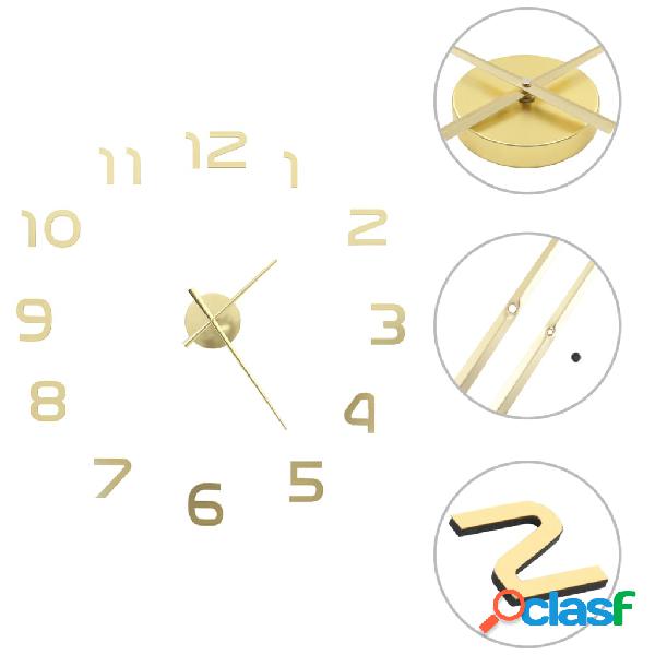 vidaXL Reloj de pared 3D con diseño moderno 100 cm XXL